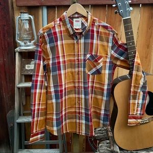 Levi’s plaid casual button down.